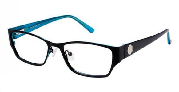 Vince Camuto VO035 Eyeglasses, BLK Black/Aqua