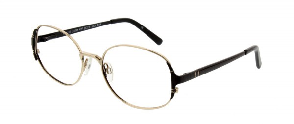 ClearVision JOCELYN Eyeglasses, Gold Black