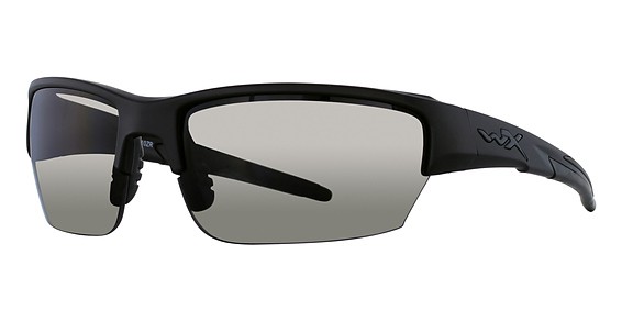 Wiley X WX SAINT Sunglasses, Matte Black (Grey/Clear)