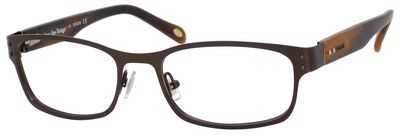 Fossil Sheldon Eyeglasses, 01C2(00) Satin Brown