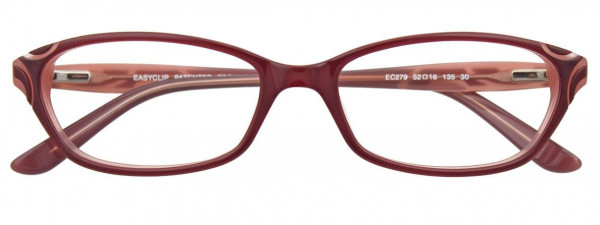 EasyClip EC279 Eyeglasses, 030 - CRANBERRY