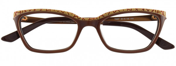 Takumi T9997 Eyeglasses, 010 - Brown & Beige