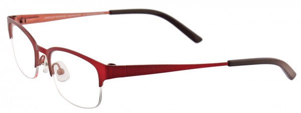 EasyClip EC270 Eyeglasses, SATIN RUBY RED