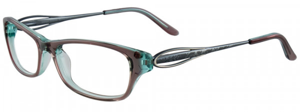 EasyClip EC283 Eyeglasses, 010 - Clear Light Brown