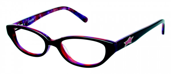 Crayola Eyewear CR146 Eyeglasses, OXPK BLACK/PINK TIE DYE