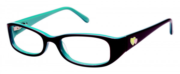 Crayola Eyewear CR119 Eyeglasses, BYTQ BLACKBERRY/TURQUOISE
