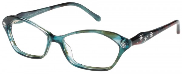 Diva Diva 5383 Eyeglasses, GREEN-CORAL (C 03T)