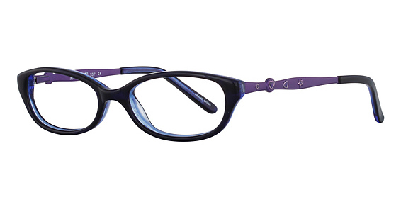 Seventeen 5371 Eyeglasses, Black Violet