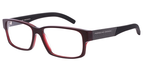 Porsche Design P 8241 Eyeglasses, Burgundy, Matte Black (C)