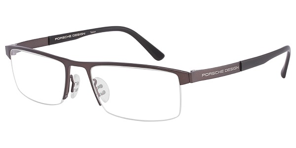 Porsche Design P 8239 Eyeglasses, Dark Brown, Matte Black (C)