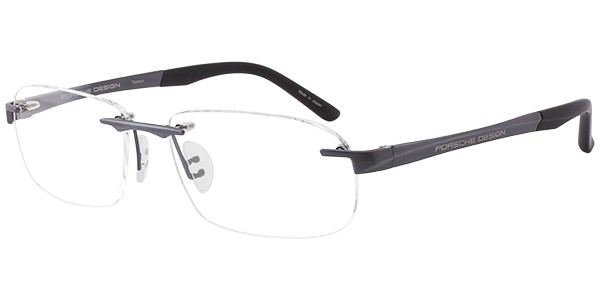 Porsche Design P 8214 S1 Eyeglasses, Antique Blue Gray, Matte Black (E)