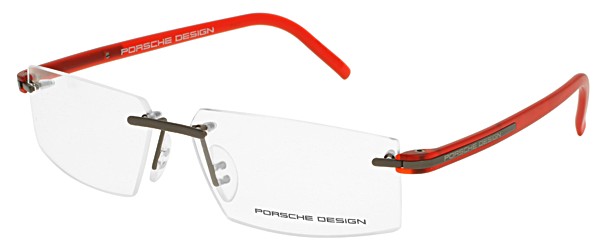 Porsche Design P 8153 S2 Eyeglasses, Dark Gray Matte, Dark Red Matte (D)