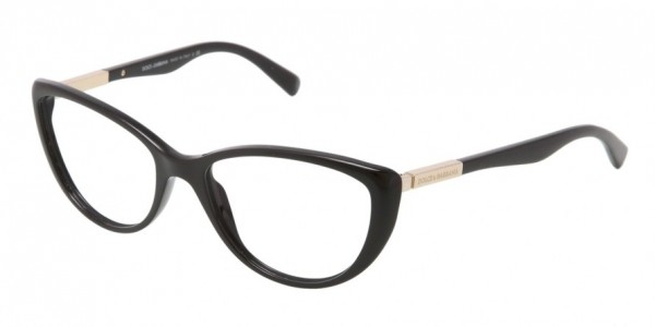 Dolce & Gabbana DG3155 LIPSTICK Eyeglasses, 501 BLACK (BLACK)
