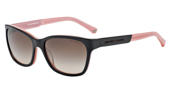 Emporio Armani EA4004 - Sunglasses, 504613 SHINY BLACK & PINK (BLACK)