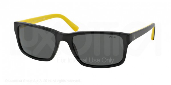 Polo PH4076 Sunglasses, 524487 MATTE BLACK (BLACK)