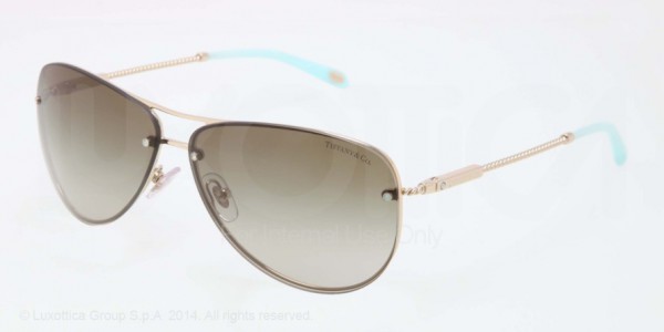 Tiffany & Co. TF3039B Sunglasses, 60213M PALE GOLD (GOLD)