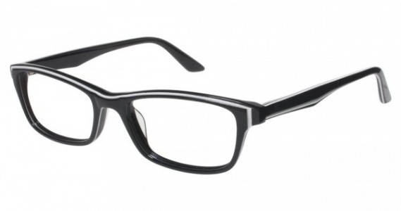 Humphrey's 583035 Eyeglasses, Black w/ White (10)