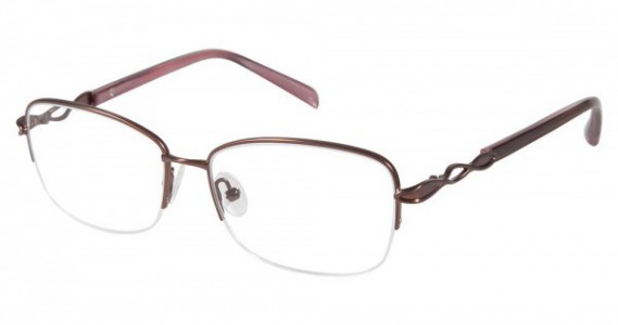 Tura R307 Eyeglasses, Brown/Rose (ROS)