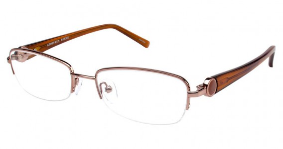 Geoffrey Beene G200 Eyeglasses, Brown (BRN)