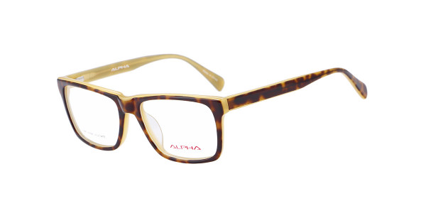 Alpha Viana A-3022 Eyeglasses, C3 - Black/Yellow