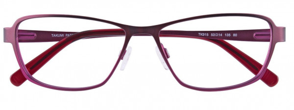 Takumi TK915 Eyeglasses, 080 - Satin Eggplant & Fuchsia