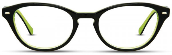 David Benjamin DB-165 Eyeglasses, 2 - Dark Tortoise / Lime