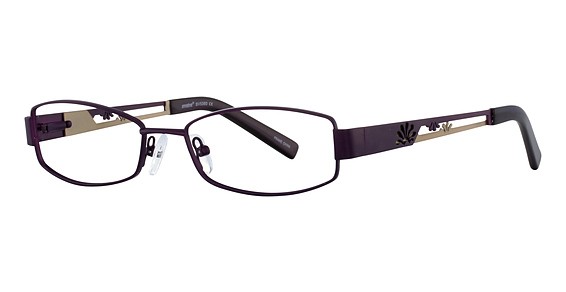 Seventeen 5380 Eyeglasses, Plum/Gold