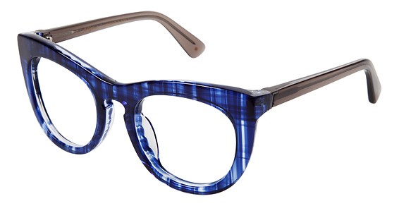 Phillip Lim SUESS Eyeglasses, NVYPD NAVY PLAID (Clear)