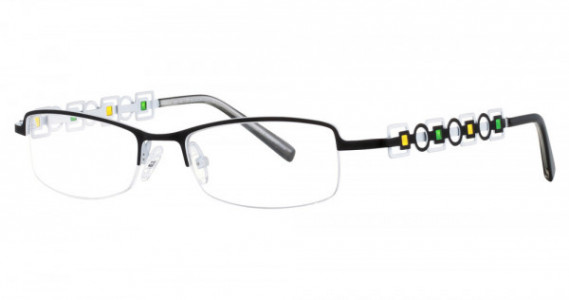 Wittnauer Bridgette Eyeglasses, Black/White