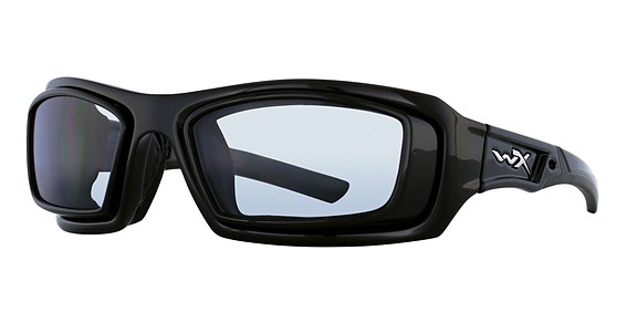Wiley X ECHO Sunglasses, Gloss Black (Smoke Grey)