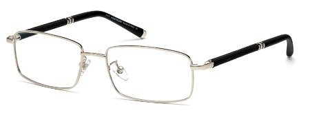 Montblanc MB-0396 Eyeglasses, 016 - Shiny Palladium
