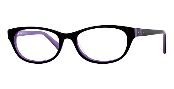 Adrienne Vittadini AV52S Eyeglasses, BLK PUR Black Purple