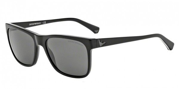 Emporio Armani EA4002 Sunglasses, 501787 BLACK (BLACK)