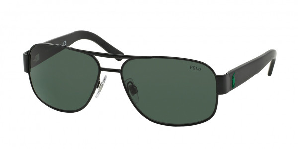 Polo PH3080 Sunglasses, 903871 MATTE BLACK (BLACK)