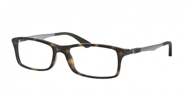 Ray-Ban Optical RX7017 Eyeglasses, 5200 MATTE HAVANA (HAVANA)