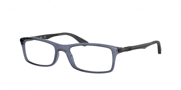 Ray-Ban Optical RX7017 Eyeglasses, 8122 TRANSPARENT BLU (BLUE)