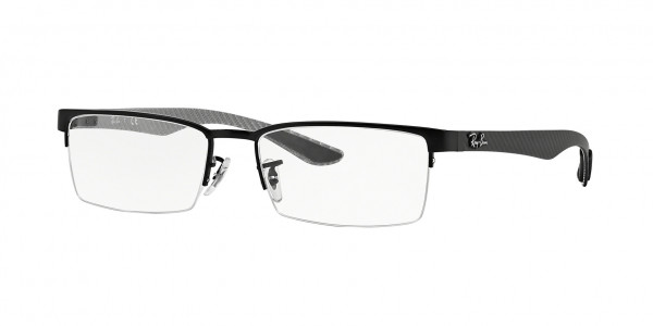 Ray-Ban Optical RX8412 Eyeglasses, 2503 MATTE BLACK (BLACK)