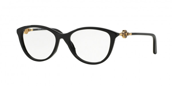 Versace VE3175 Eyeglasses, GB1 BLACK