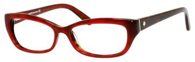 Kate Spade Catalina Eyeglasses, 0FN1(00) Red Havana