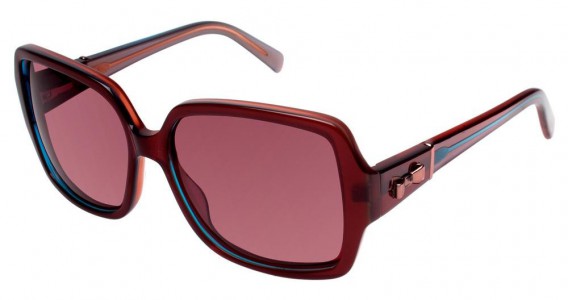 Ted Baker B560 Sunglasses, Pinot/Wine (PIN)