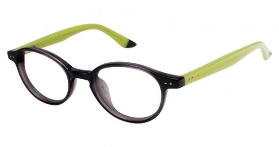 O!O OT08 Eyeglasses, Grey w/Green (30)