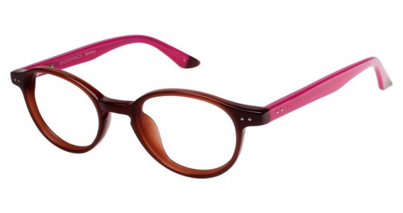 O!O OT08 Eyeglasses, Brown w/Pink (60)