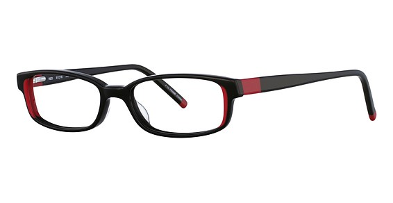 COI La Scala 445 Eyeglasses, Black/Red