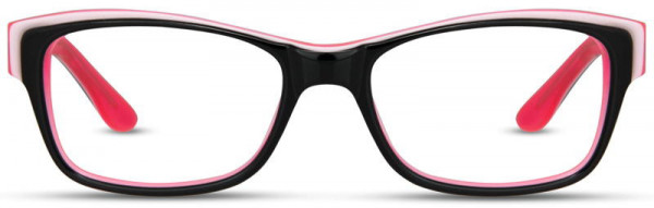 David Benjamin Mix N' Match Eyeglasses, 2 - Black / White / Hot Pink