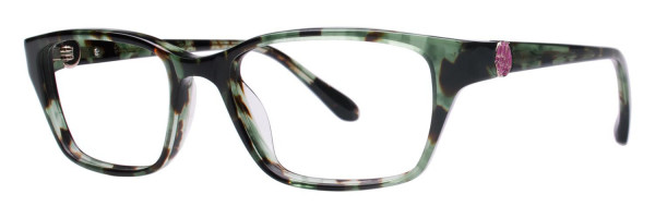 Lilly Pulitzer Amberly Eyeglasses, Green Tortoise
