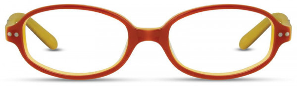 David Benjamin B-Fly Eyeglasses, 3 - Rust / Yellow