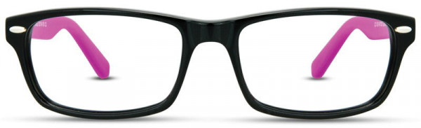 David Benjamin DB-162 Eyeglasses, 2 - Black / Magenta