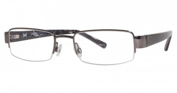 TapouT TAPMO108 Eyeglasses, 015 Shiny Dark Gun