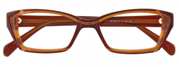 EasyClip EC293 Eyeglasses, 010 - Caramel & Red