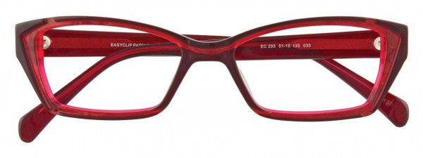 EasyClip EC293 Eyeglasses, 030 - Salmon & Cranberry